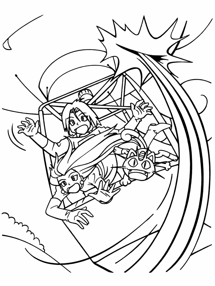 Plansa de colorat cu Pokemon 1 1